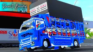 Mod Bussid Terbaru Truck Canter Rebecca Rawit Balap, Full Anim, Super Detail || BUSSID V3.6.1