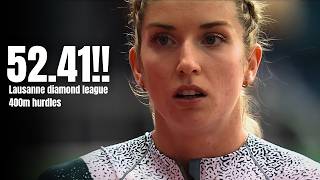 Emma Zapletalová DOMINATES! 🔥 Women’s 400m Hurdles | Lausanne Diamond League 2026