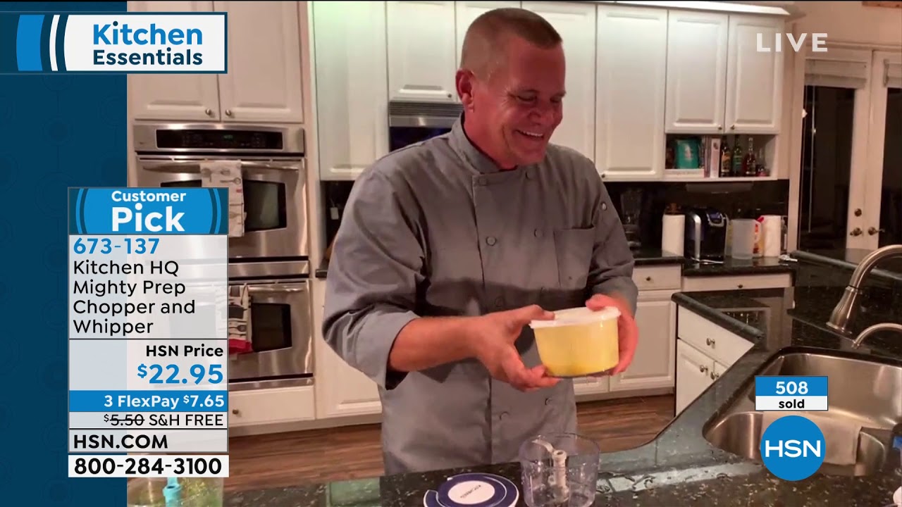 Kitchen HQ Mighty Prep Chopper and Whipper with Extra Bo...