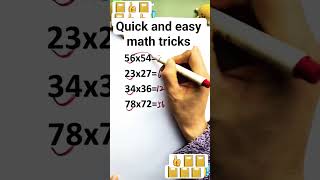 quick and easy math tricks #math #mathematics #education #shortsfeed #shorts #shortsviral