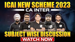 CA Inter Subject Wise New Syllabus || ICAI New Scheme 2023 || CA Intermediate by PW