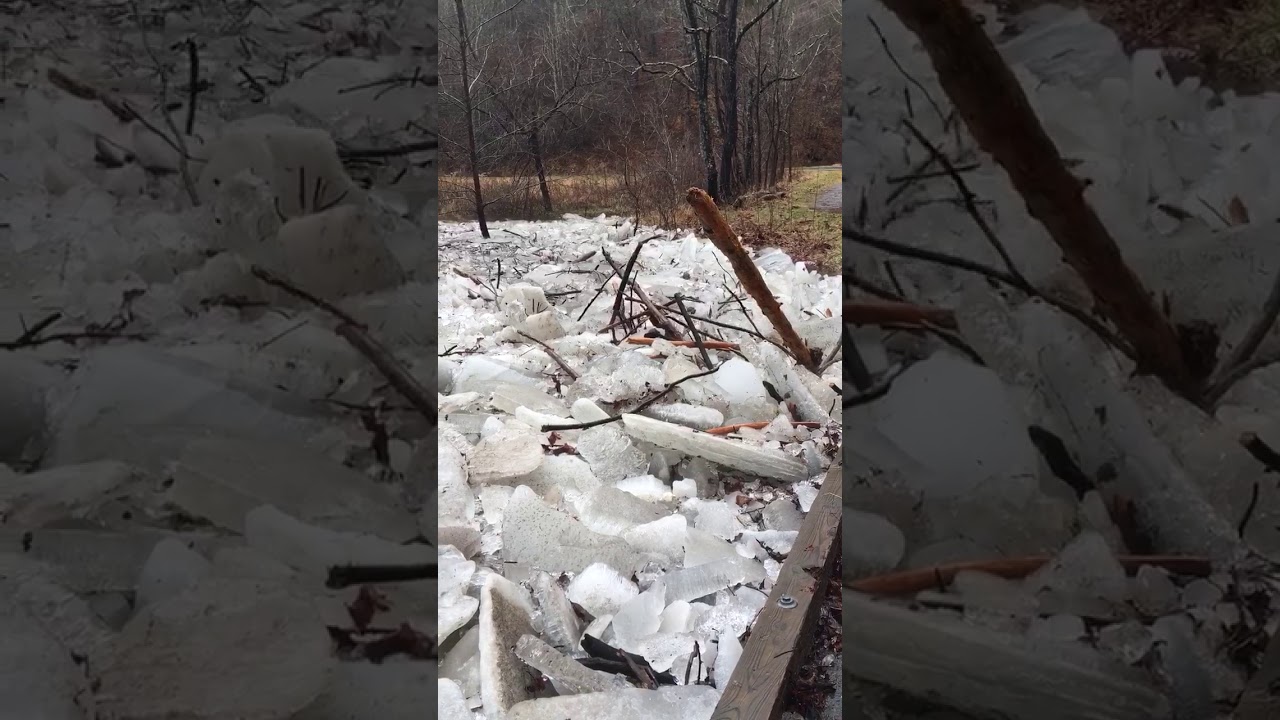 Ice melting in Ashe County NC. Part 2