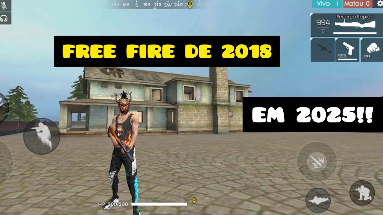 JOGANDO FREE FIRE DE 2018 EM 2026 😱😱! 