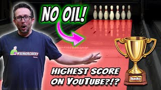 Bowling On NO OIL! | Highest Score?!