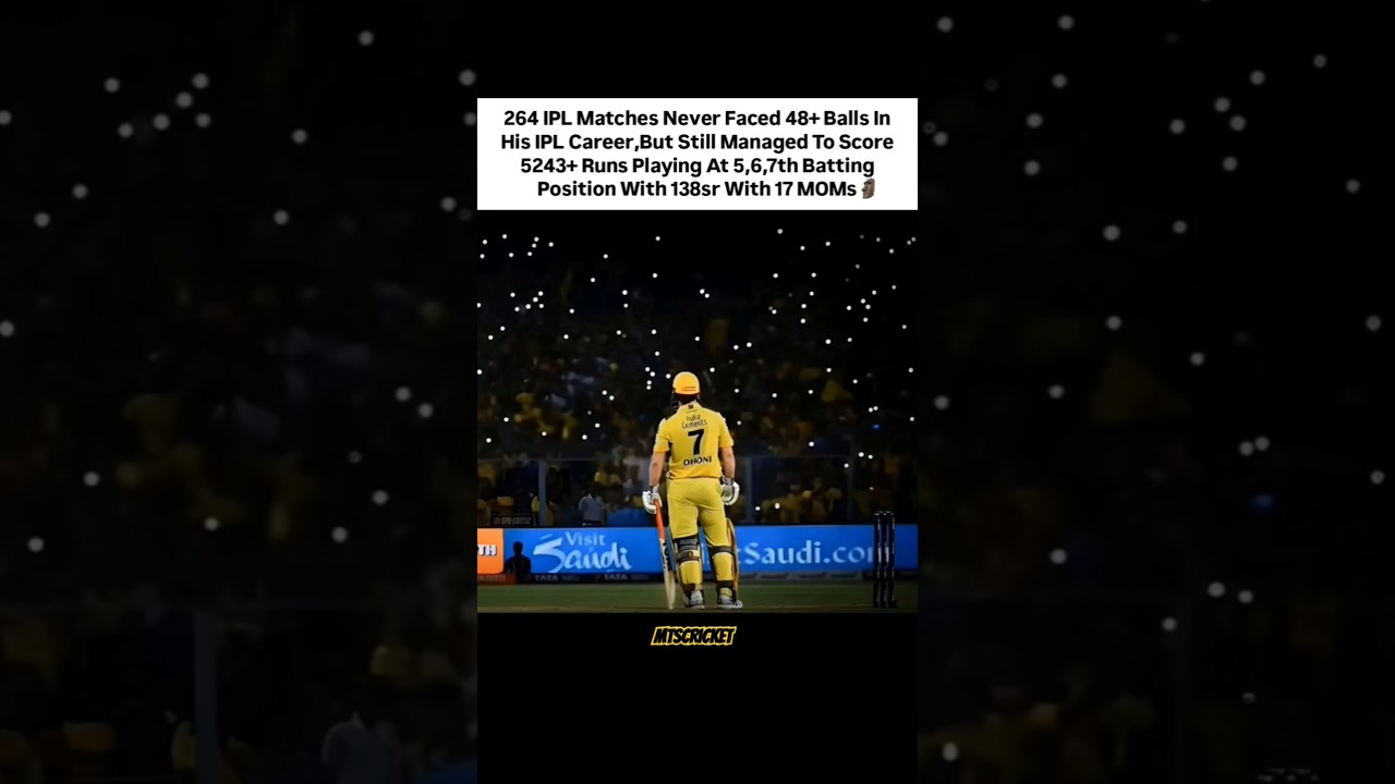 Ms Dhoni Ipl Records 💀💛💥 