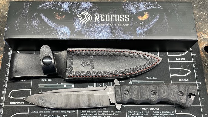 NedFoss Dragon Fixed Blade Knife with Kydex Sheath and Fire Starter, 4 –  NEDFOSS OFFICIAL STORE