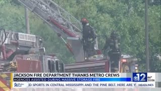 JFD thanks metro crews for response to massive storage facility fire