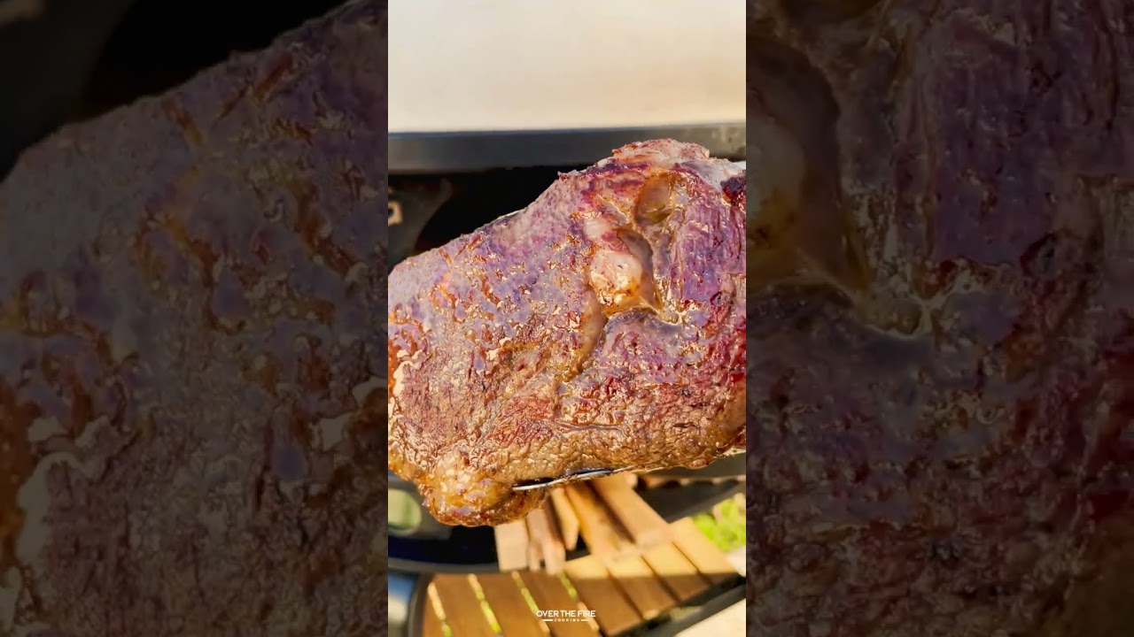 Blue Cheese Crusted Steaks Recipe Over The Fire Cooking by Derek Wolf