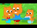 Familia de Gatos - Cepillo De Dientes Enorme Dibujos animados para niños