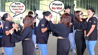 Neha Kakkar Her Fan Breaks Down And Starts Crying On See Her In Real screenshot 5
