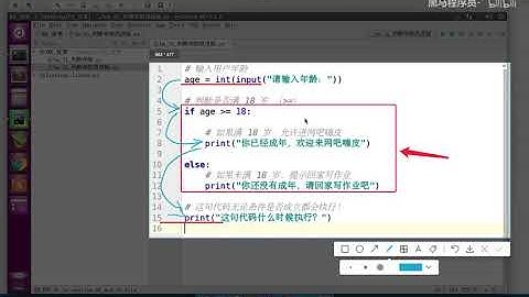 Python从入门到精通  191 090 if基础 09 if else可以看成一个完整的代码块