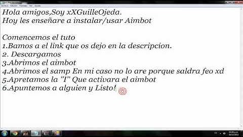 Tutorial - Como Instalar/Usar Aimbot para SAMP