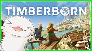 【初見】#2 オオサンショウウオ、ビーバーになる【 #Timberborn 】【半崎ウイネコ/VTuber】