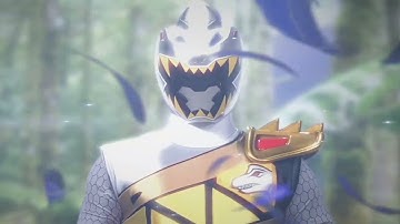 Power Rangers Dino Super Charge - Wings Of Danger - Sliver Rangers First Morph and Battle