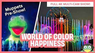 NEW World of Color Happiness With Muppets Pre-Show 2025 | Disneyland 70th Anniversary Celebration