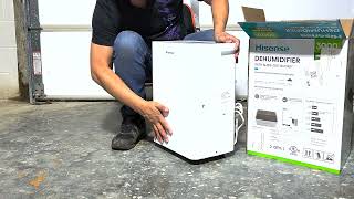 Hisense 35Pint Dehumidifier Unboxing and Specification Overview