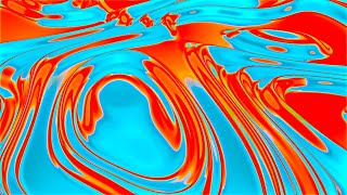 🎬 4K Screensaver – Liquid Reflections in Blue and Red Neon | Loop (No Audio)