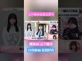 櫻坂46 日向坂46 山下瞳月 松田好花 このちゃんしーちゃんセンターにコメント 同郷 静寂の暴力 6th Startover!