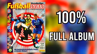 Panini Full Sticker Album German Bundesliga 2001-2002 100% - COMPLETE, LLENO, COMPLETO, ЗАПОЛНЕННЫЙ