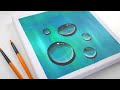 Easy acrylic painting | How to paint Waterdrops | painting tutorial