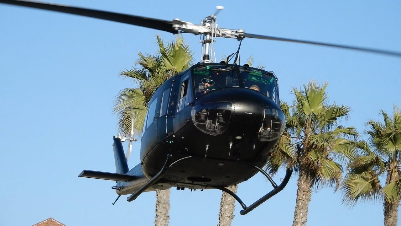 UH-1H HUEY Chopper Chick Start-Up, Takeoff & Fly-by CARS N’ COPTERS Huntington Beach, CA 2024 N431ZH