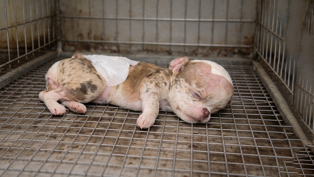 Tiny, Trapped in a Cage for Days – A Little Puppy Who Only Wants a ...