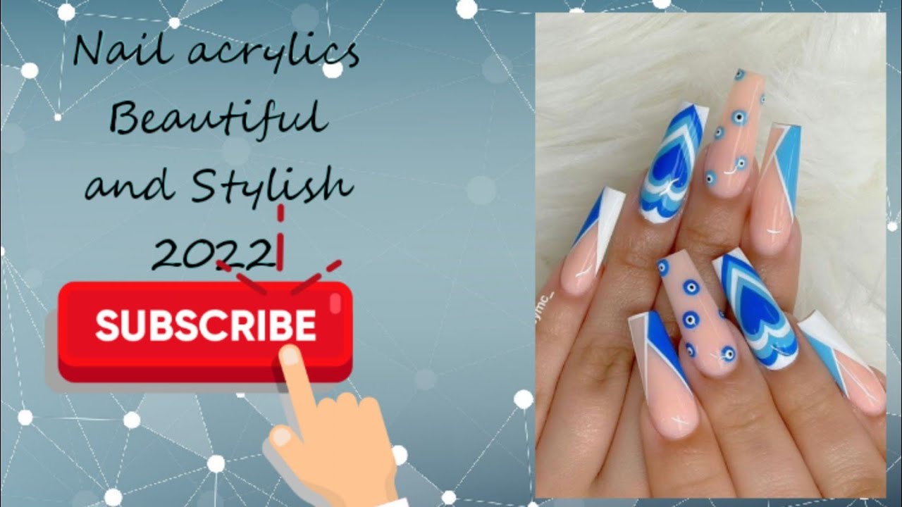 Nail acrylics 2022.stylish nail art YouTube