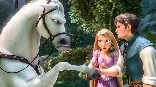 Flynn vs Maximus Scene - TANGLED (2010) Movie Clip