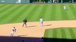 LAD@COL: CarGo's hit, Puig's error put Rockies ahead