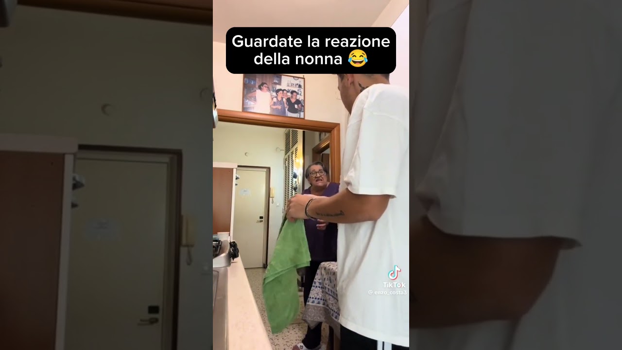 la nonna e il bicchiere #nonna #slowmotion #prank #tiktok #viral #virale