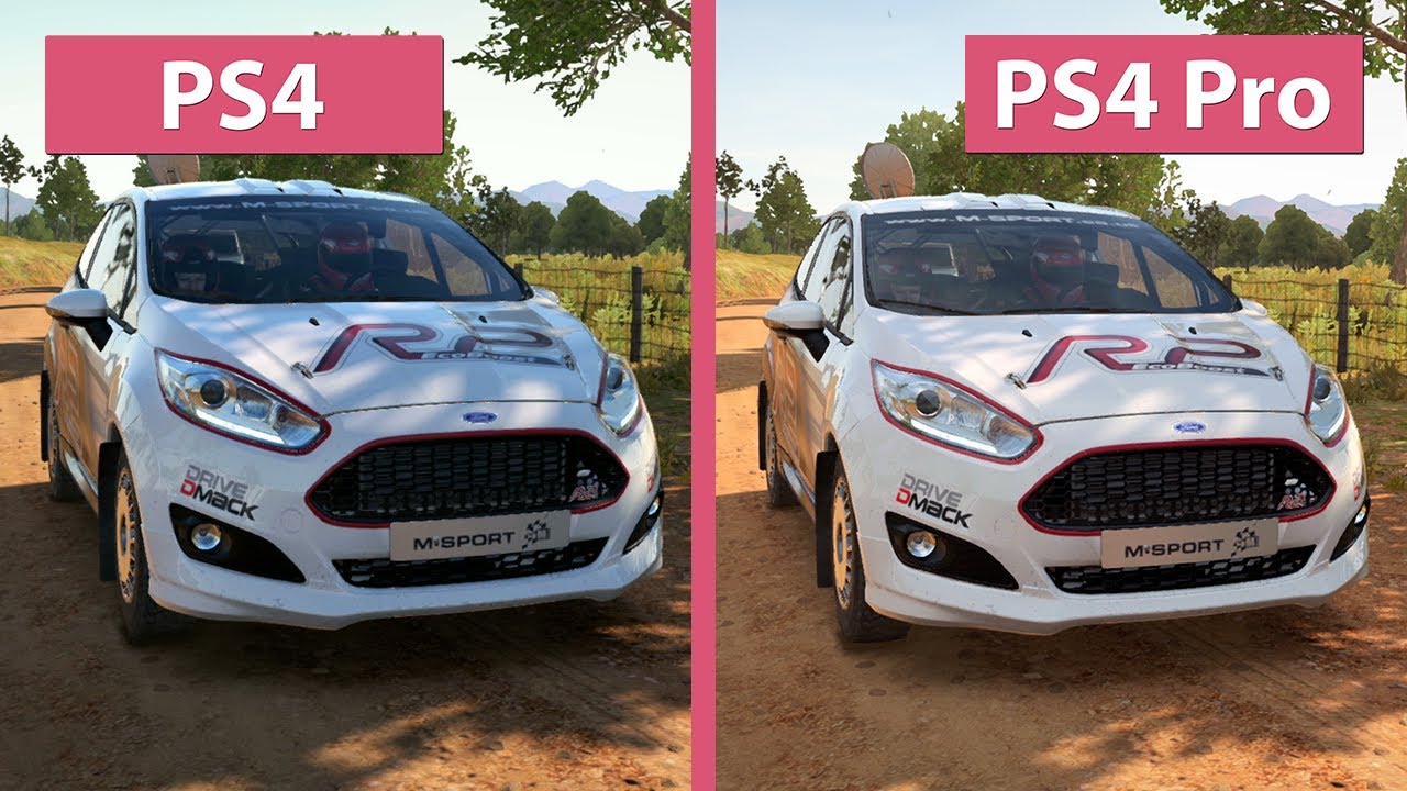 DiRT 4 – PS4 vs. PS4 4K UHD Graphics - YouTube