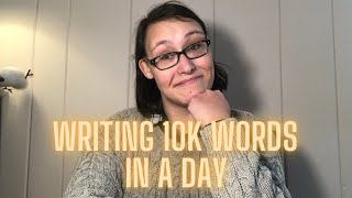 10k Writing Day Fail?? // WRITING EXPERIMENT VLOG!!