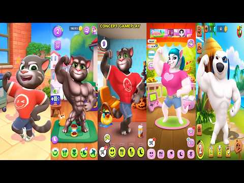 Talking Tom 2026 VS My Talking Tom 1 & 2 | Tom, Angela & Hank Copy Tom Moves! Concept Gameplay