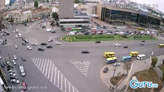 ДТП площадь Победы в Киеве (06.10.2016)(Веб-камеры Киева http://webcam.guru.ua/city/Kiev/ Видео с веб-камер: http://vk.com/webcam.guru., 2016-10-06T08:21:20.000Z)