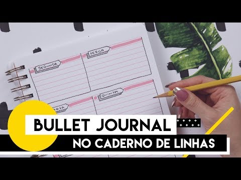 BULLET JOURNAL: WEEKLY SPREAD NO CADERNO PAUTADO | by Aline Albino