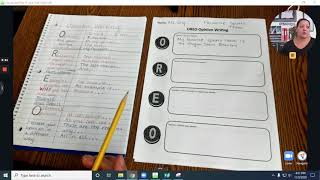 Opinion Writing: OREO Graphic Organizer (Modeling)