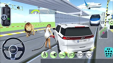 3D Driving Class - SUV Kia Carnival Car Vs Bullet Train Crazy Race - Android Gameplay