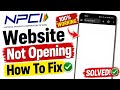 NPCI Website White Screen Fix (2026)🔥UPI Server Error Solution || Website Not Opening Problem Solved