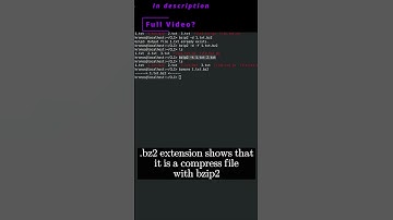 🐧 Linux CLI 38b 🐧 bzip2 command 🐧 #linux #shell #cli #konsole #ubuntu #fedora #opensuse