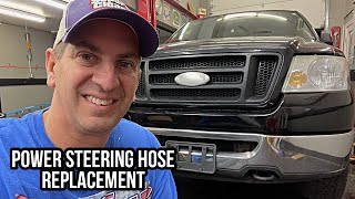How To Replace 2004-2008 Ford F150 Pressure Power Steering Hose
