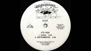 Video thumbnail of "E.S.P. - It's You (Vocal) (1986)"