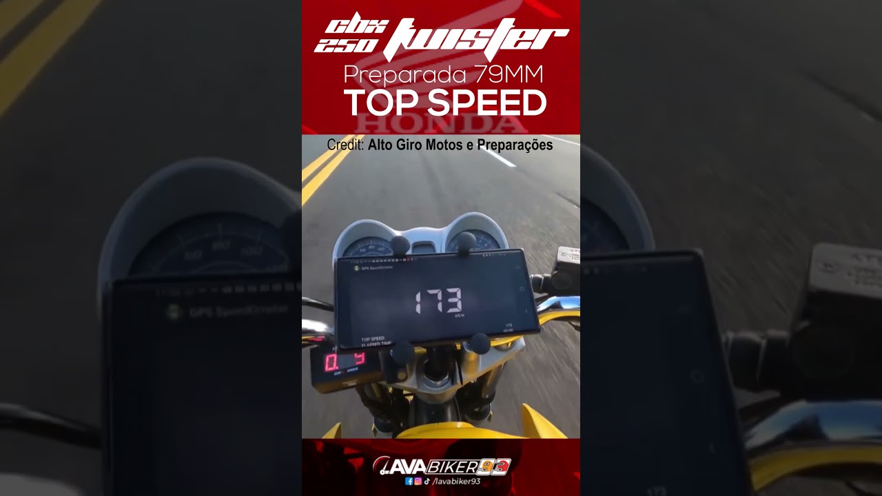 HONDA CBX 250 TWISTER PREPARADA 79MM | VELOCIDADE MÁXIMA