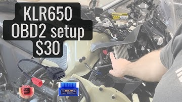 KLR650 OBD2 setup - Tacho and engine temp