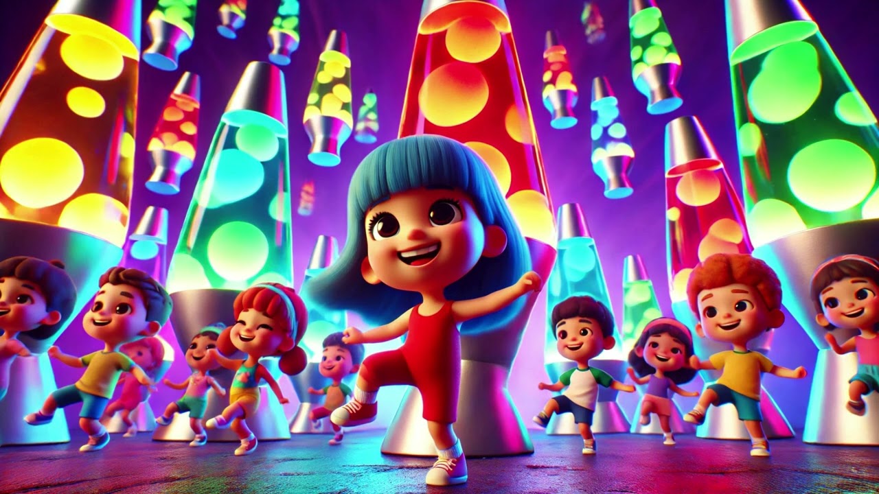 🕺🌋 The Lava Lamp Dance: A Groovy, Glowing Adventure for Kids! ✨💃|Nursery Rhymes & Kids Songs