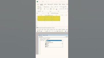 Insert Column Using MS Excel VBA #shorts #shortsfeed
