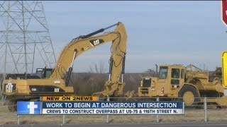 Overpass construction for U.S. Hwy 75, 116th Street North intersection to begin