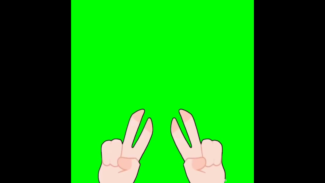 Anime Hand Green Screen