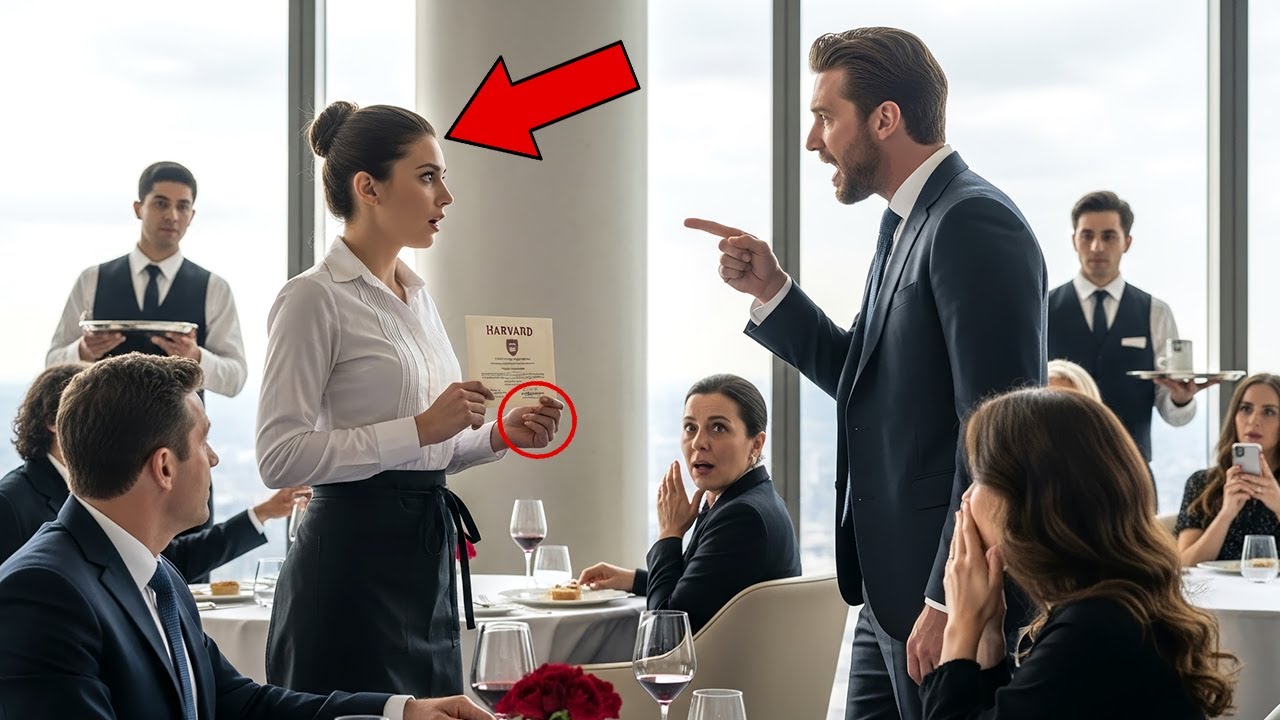 Rude Millionaire  Mocked the Waitress’s Accent — Her Harvard Diploma Silenced the Room...