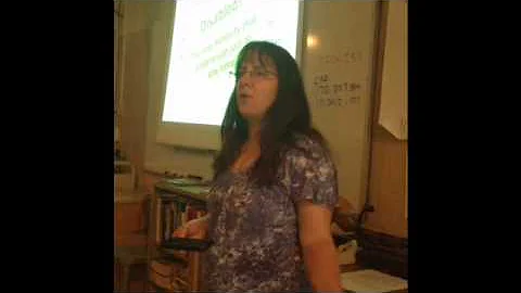 Tina Riley talking to SMART Robotic about Handcapp...
