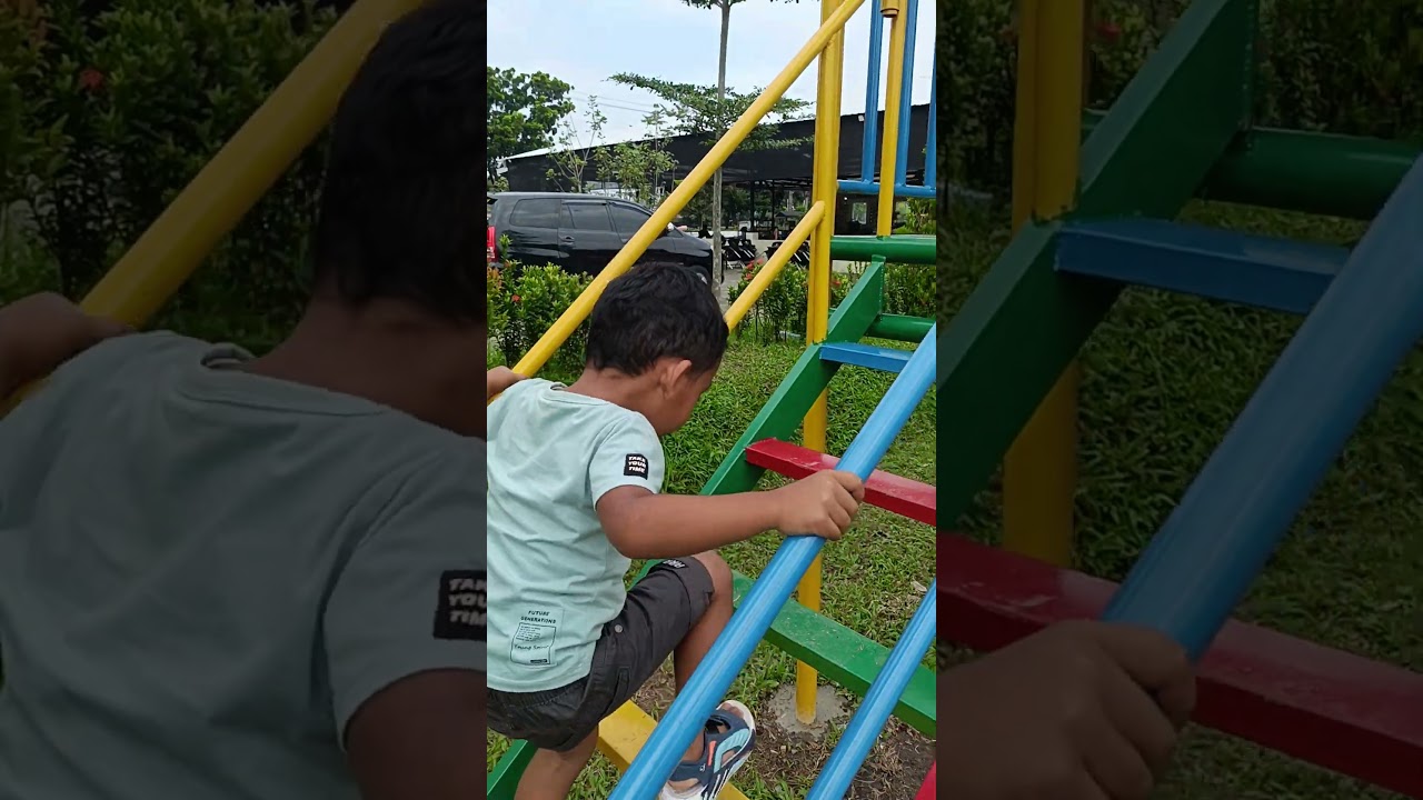 Taman bermain di Kanaya kuphi jl asrama #cutebaby #medan #anakpintar